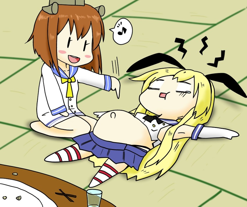 shimakaze and yukikaze (kantai collection) drawn by itsuka_acr