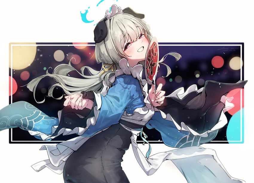 umika (blue archive) drawn by amamami_prime