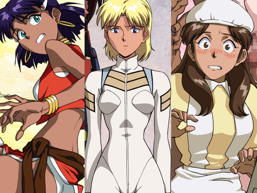 nadia la arwall, nemo, electra, and ikolina (fushigi no umi no nadia) drawn by langerhans_2016