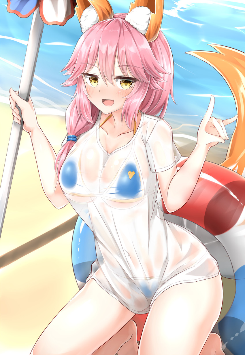 tamamo and tamamo no mae (fate and 1 more) drawn by moyoron