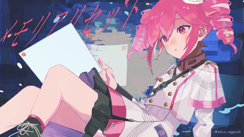 kasane teto (utau and 1 more) drawn by nico_eggroll