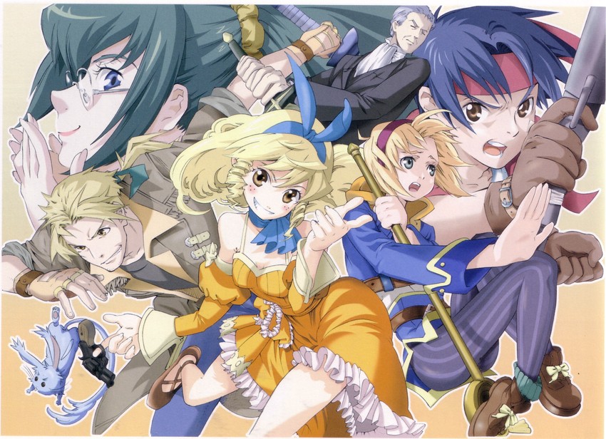 cecilia lynne adelhyde, rody roughnight, jack van burace, hanpan, jane maxwell, and 2 more (wild arms and 1 more) drawn by ooba_wakako