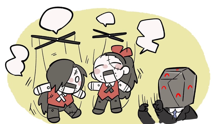 jae-heon, saude, and effie (project moon and 2 more) drawn by kojocho05