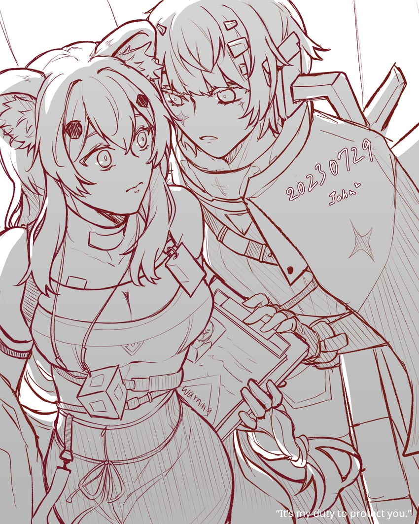 turing and faith (girls' frontline and 1 more) drawn by johnjohn_(johnjohn_1028)