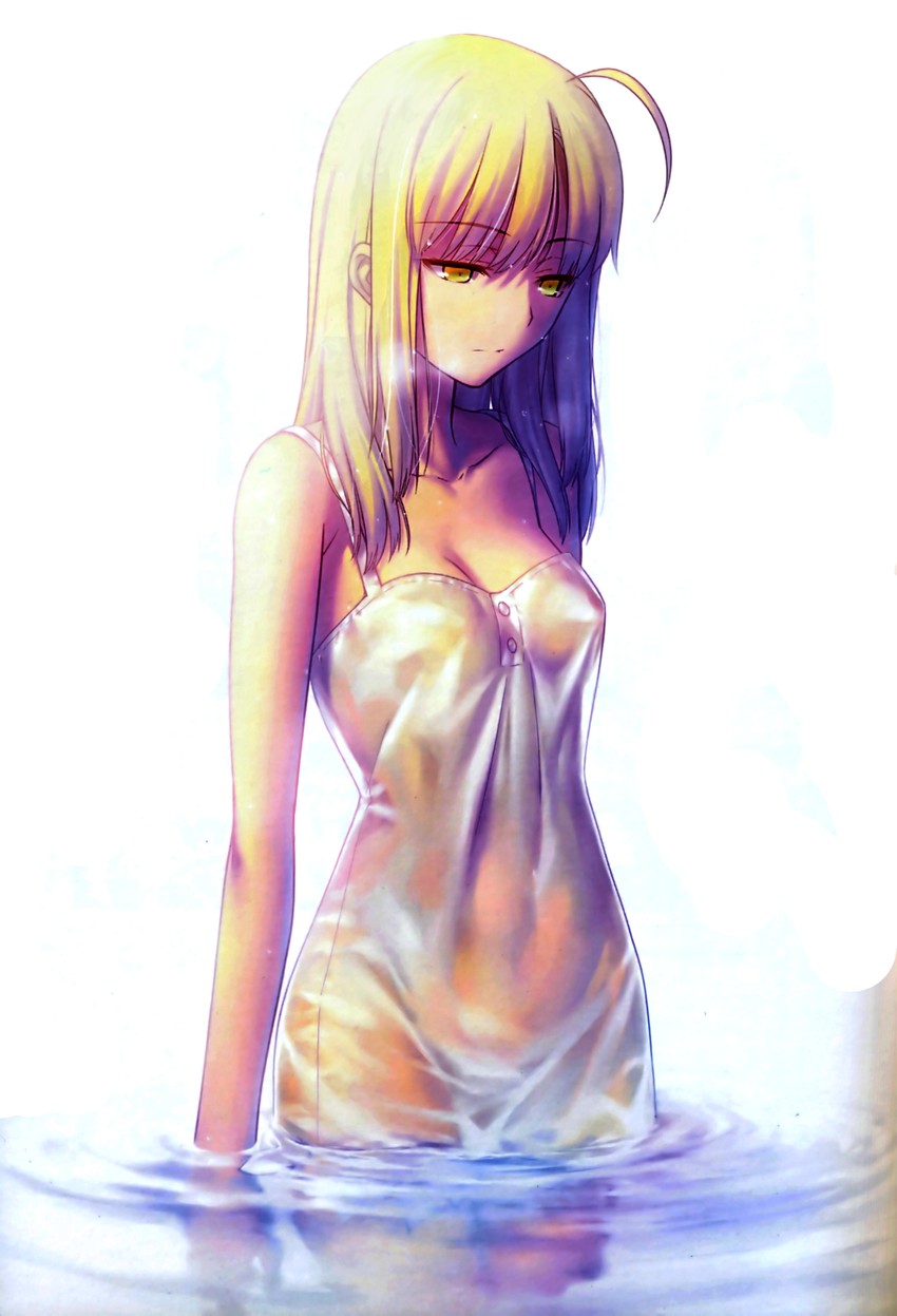 artoria pendragon and saber (fate and 1 more) drawn by takeuchi_takashi