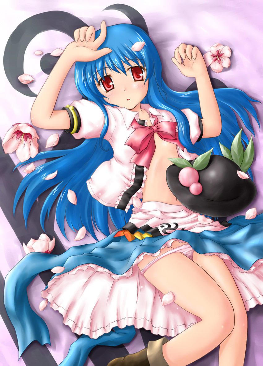 hinanawi tenshi (touhou) drawn by kotowari_(newtype_kenkyuujo)