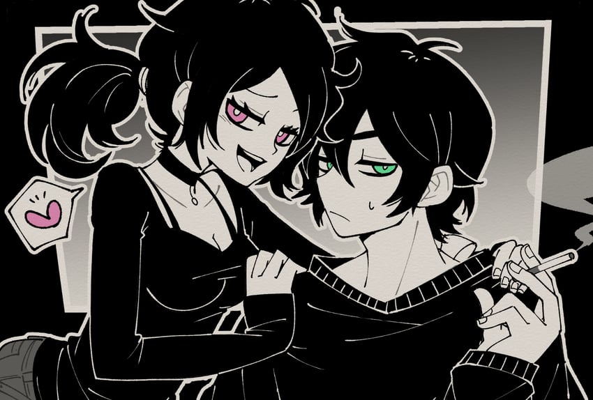 ashley graves and andrew graves (the coffin of andy and leyley) drawn by p_okate