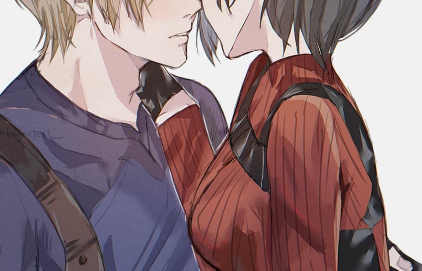 leon s. kennedy and ada wong (resident evil and 1 more) drawn by 4leajactest