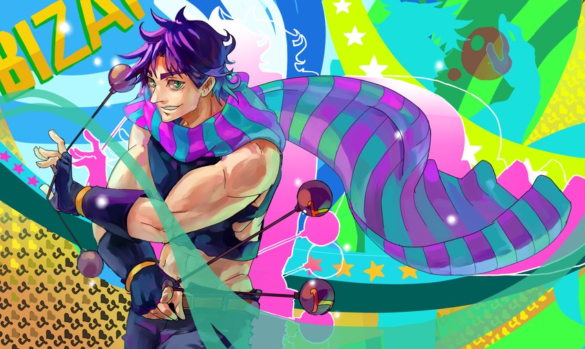 joseph joestar and caesar anthonio zeppeli (jojo no kimyou na bouken and 1 more) drawn by hakkyotyui