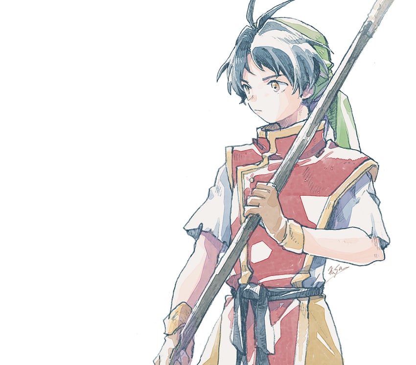tir mcdohl (gensou suikoden and 1 more) drawn by michibata_65