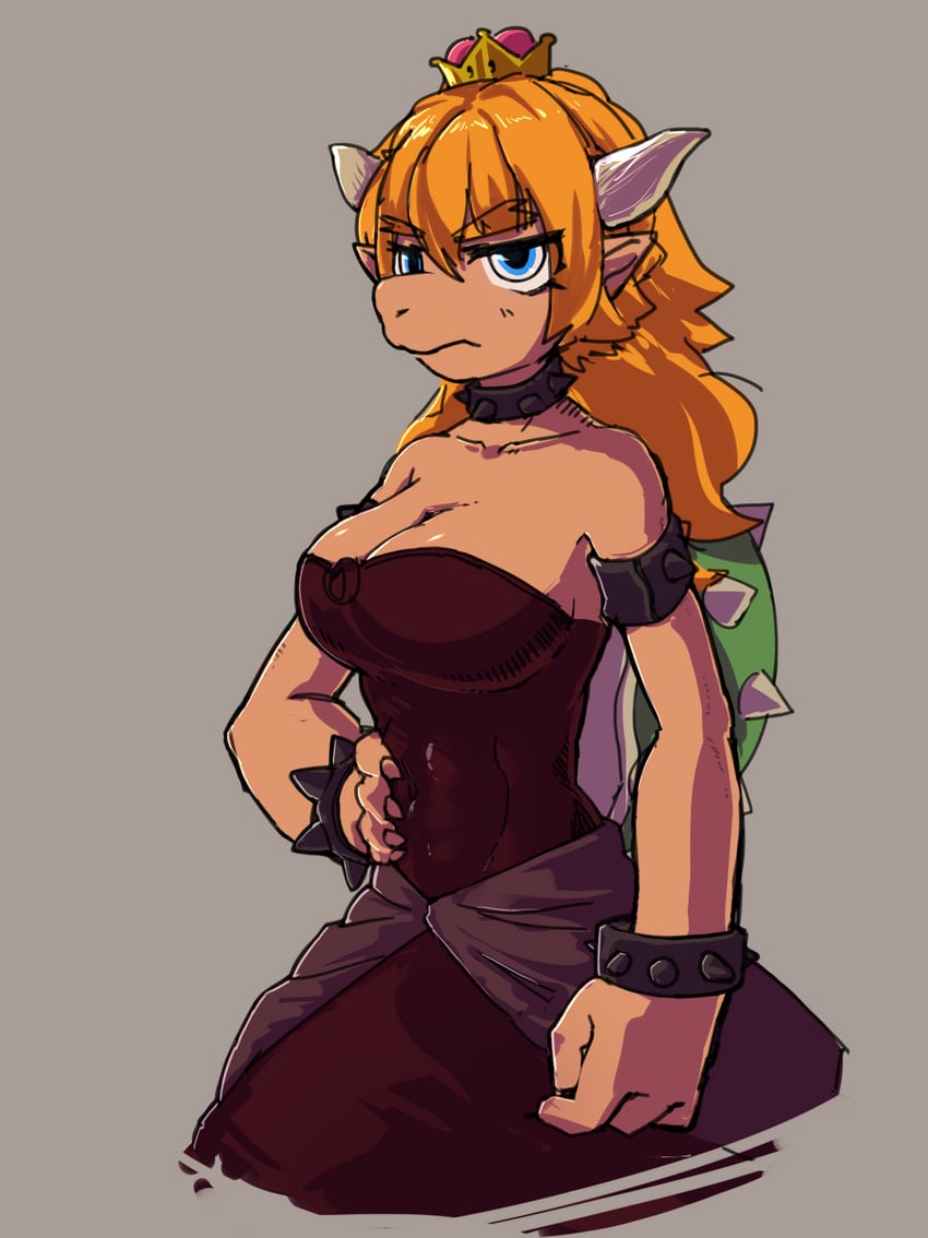 bowsette (mario and 1 more) drawn by k.blank