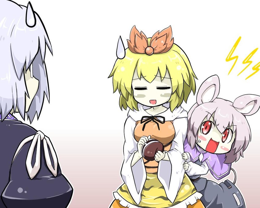 nazrin, morichika rinnosuke, and toramaru shou (touhou) drawn by futa_(nabezoko)