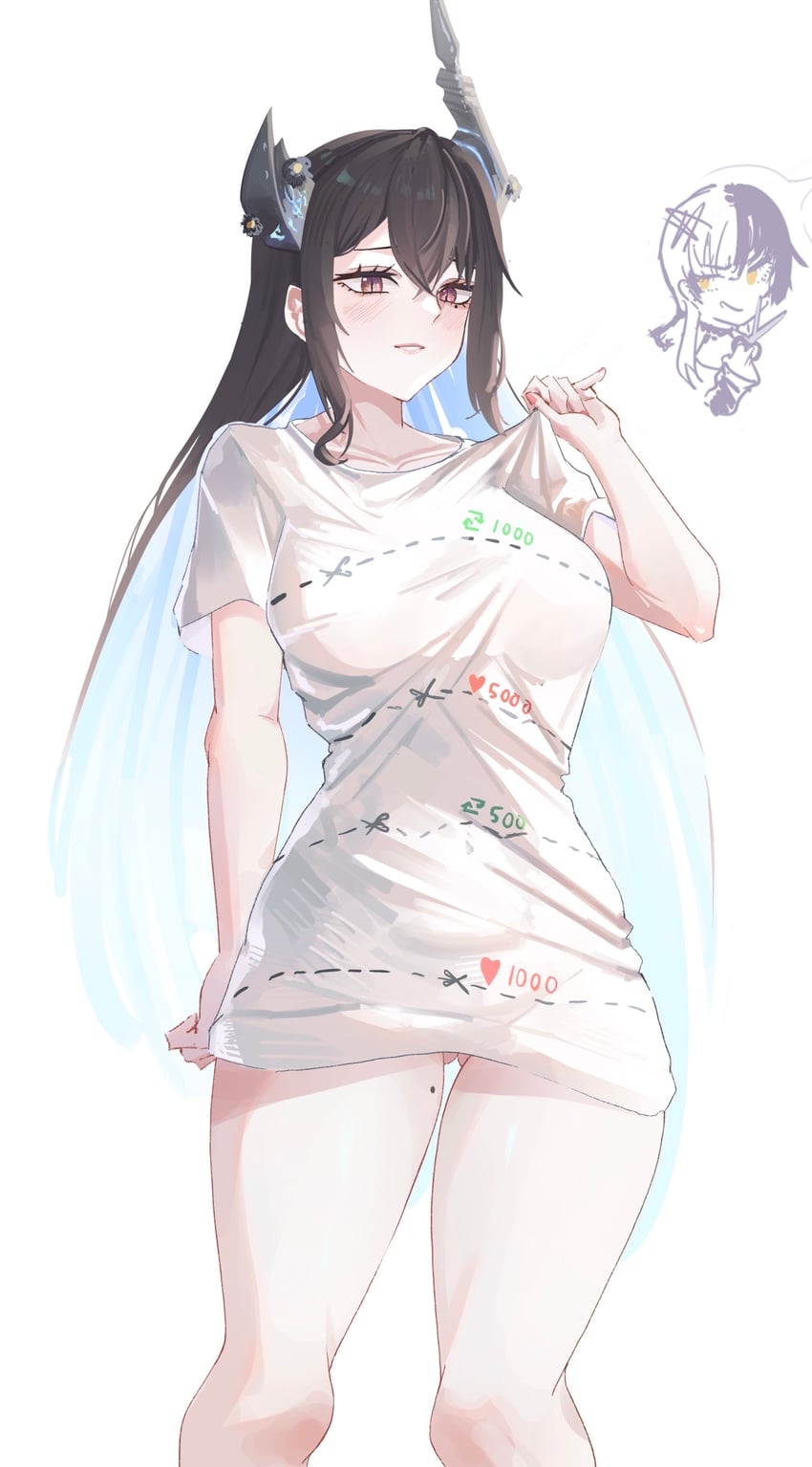 shiori novella and nerissa ravencroft (hololive and 1 more) drawn by harikyon_dzs