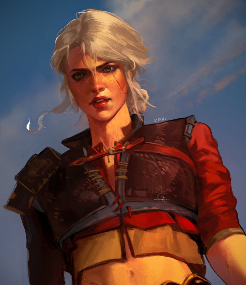 ciri (the witcher and 1 more) drawn by katlovesstar