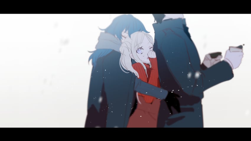 female byleth, edelgard von hresvelg, and hubert von vestra (fire emblem and 1 more) drawn by l0gman