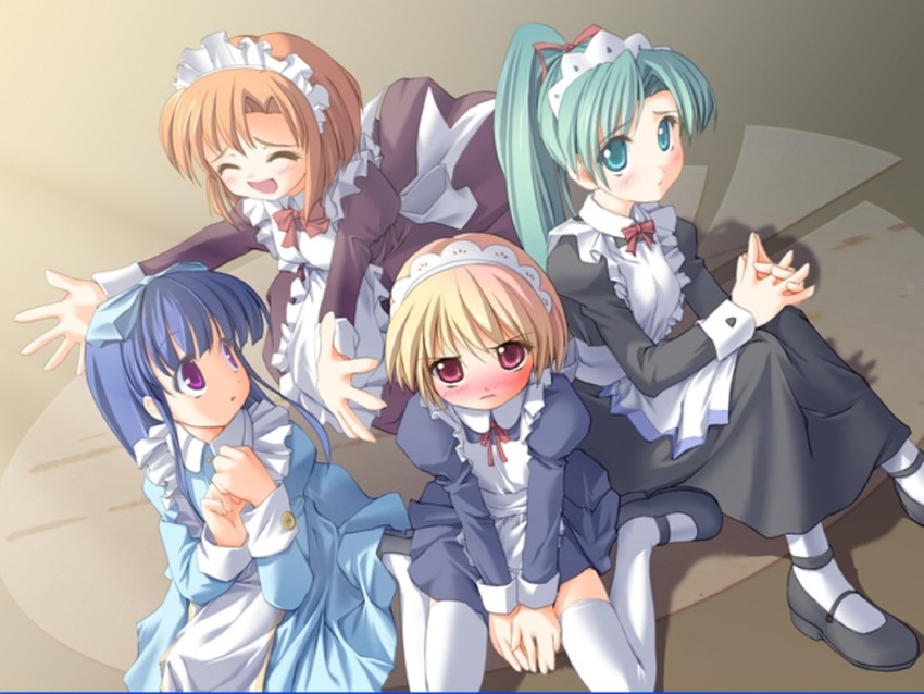 furude rika, ryuuguu rena, houjou satoko, and sonozaki mion (higurashi no naku koro ni)