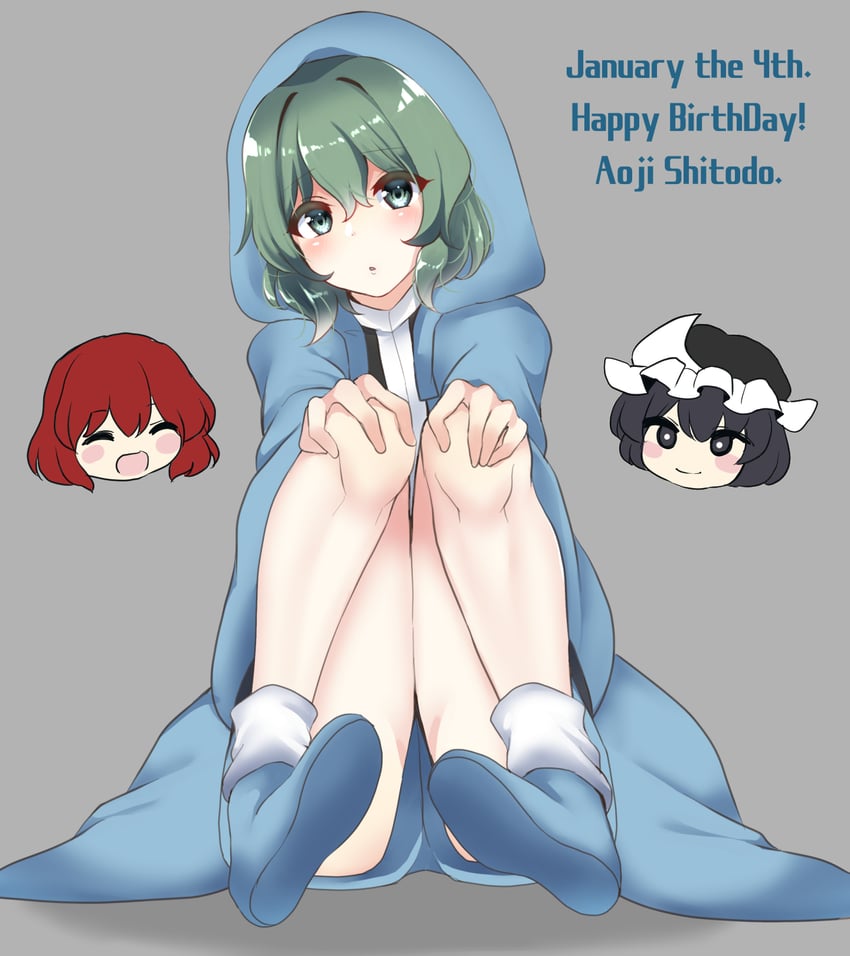 shitodo kuroji, shitodo hooaka, and shitodo aoji (len'en) drawn by ougi_hina