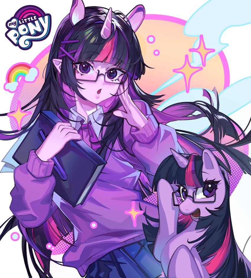 twilight sparkle (my little pony and 1 more) drawn by mato-c