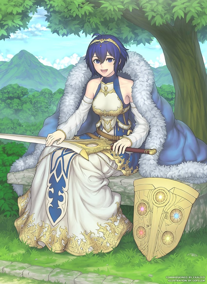 lucina and female morgan (fire emblem and 2 more) drawn by gofelem