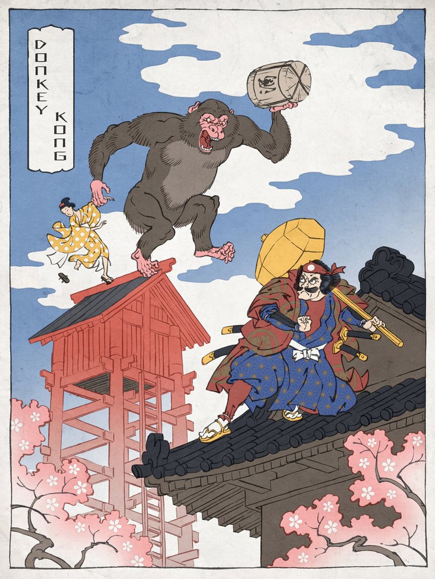 mario, donkey kong, and pauline (mario and 1 more) drawn by jed_henry