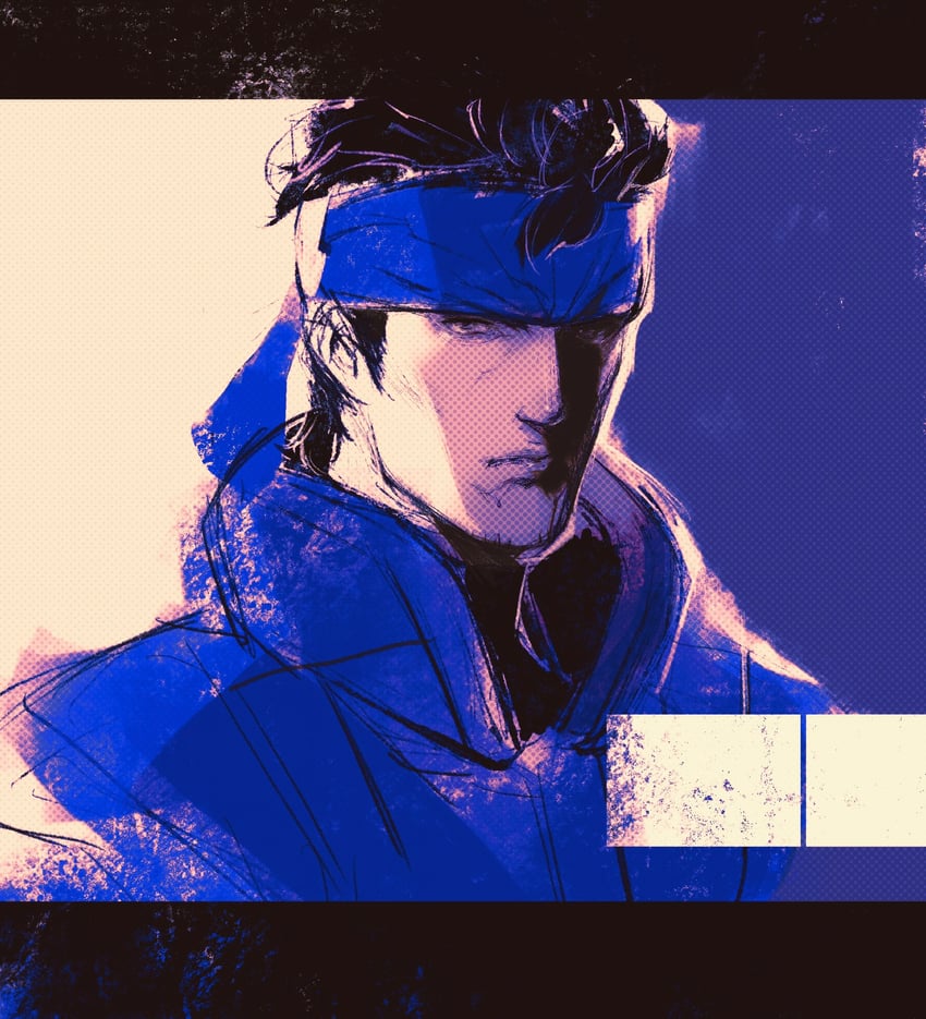 solid snake (metal gear and 1 more) drawn by kannoaki