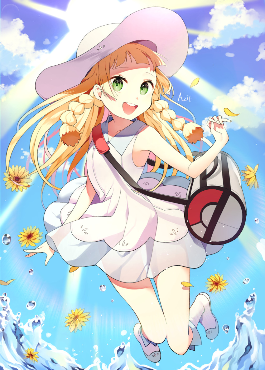 lillie (pokemon and 1 more) drawn by azit_(down)
