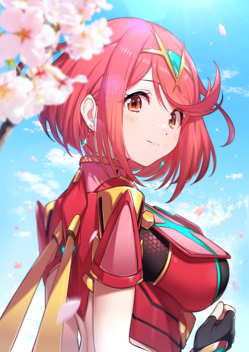 pyra (xenoblade chronicles and 1 more) drawn by green322