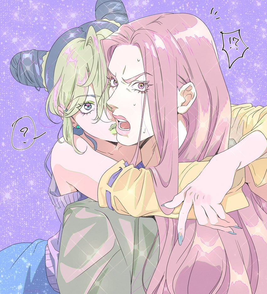 kujo jolyne and narciso anasui (jojo no kimyou na bouken and 1 more) drawn by dazbol