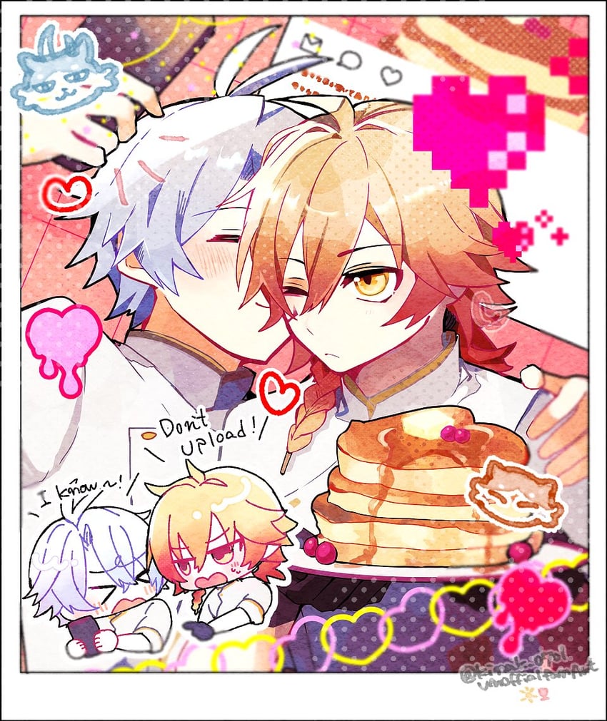 phainon and mydei (honkai and 1 more) drawn by kinak_0701