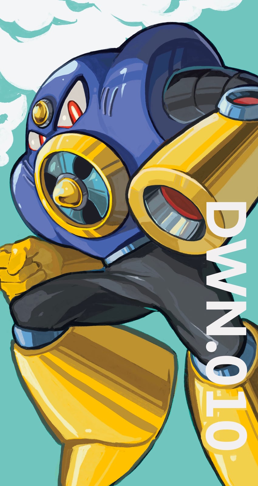 air man (mega man and 1 more) drawn by rorobo_15