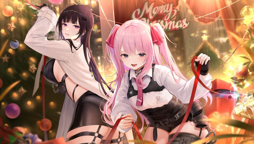 mihara and yuni (goddess of victory: nikke) drawn by iuidd