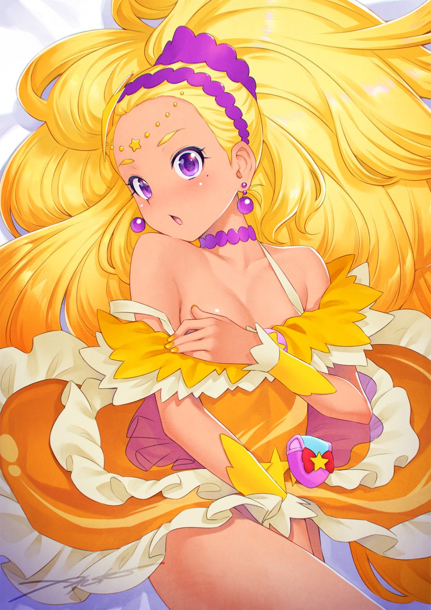 amamiya elena and cure soleil (precure and 1 more) drawn by kazuma_muramasa