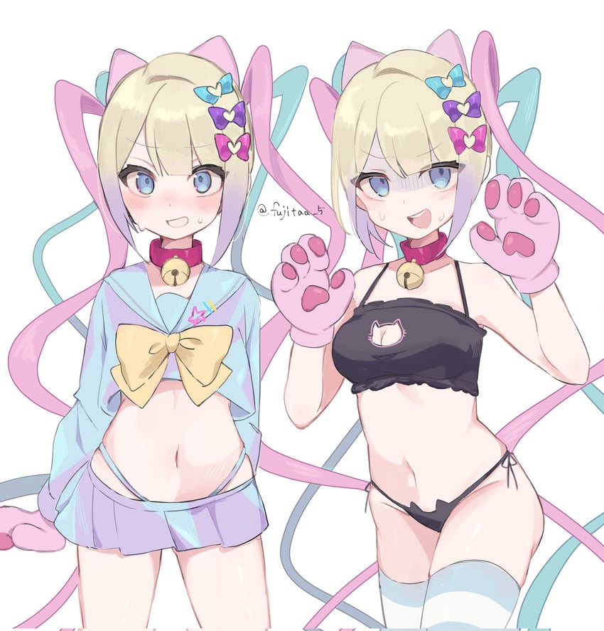 chouzetsusaikawa tenshi-chan (needy girl overdose and 1 more) drawn by fujita_(fujitaa_5)