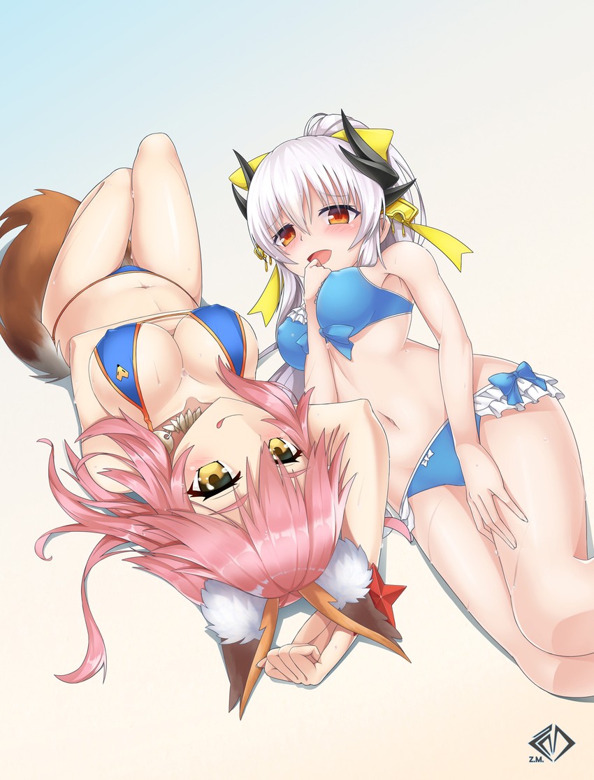 tamamo, kiyohime, and tamamo no mae (fate and 1 more) drawn by z.m._(zimin)