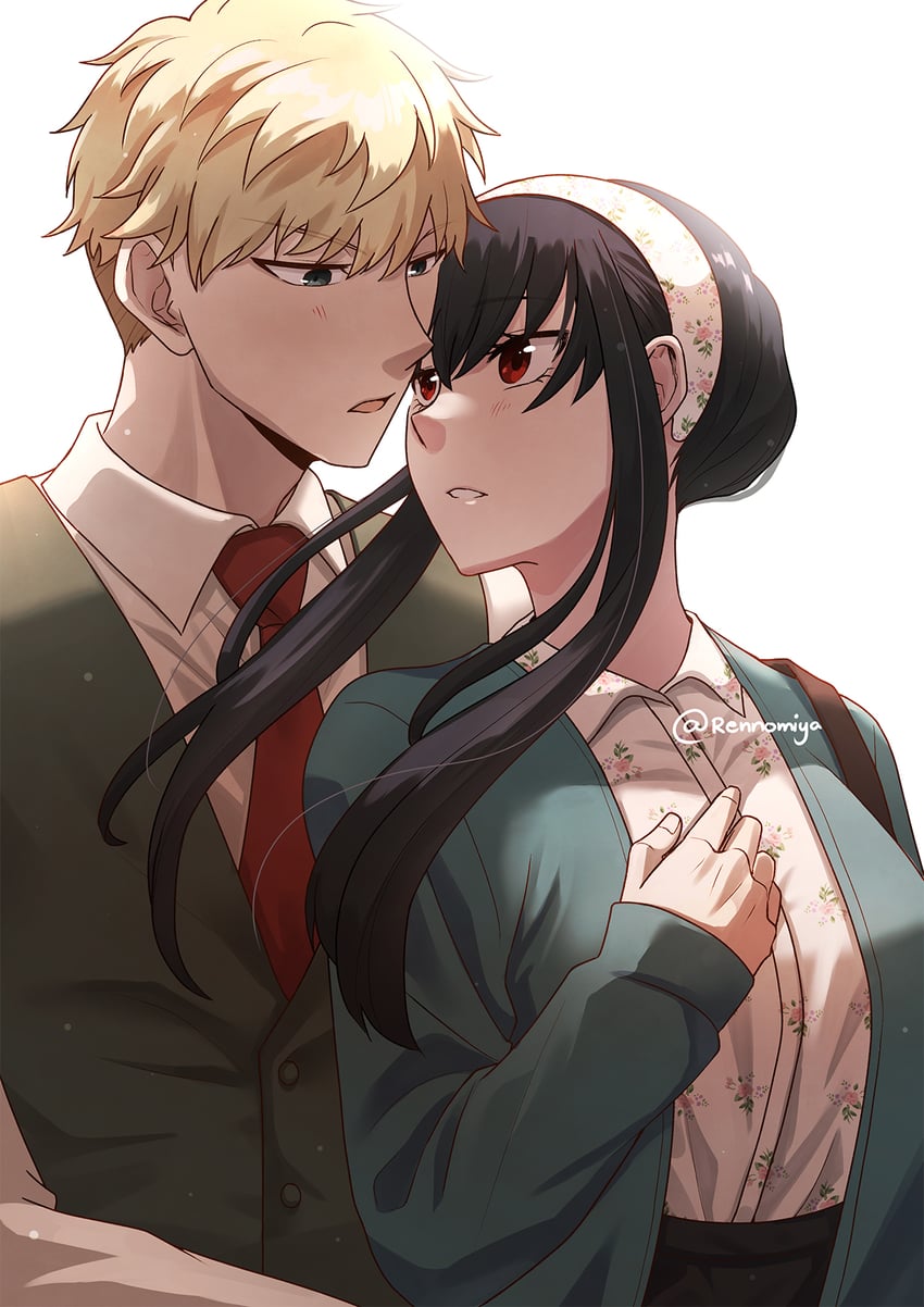 yor briar and twilight (spy x family) drawn by rennomiya