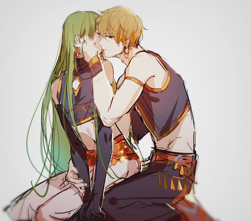 gilgamesh and enkidu (fate and 2 more) drawn by rrr_(reason)