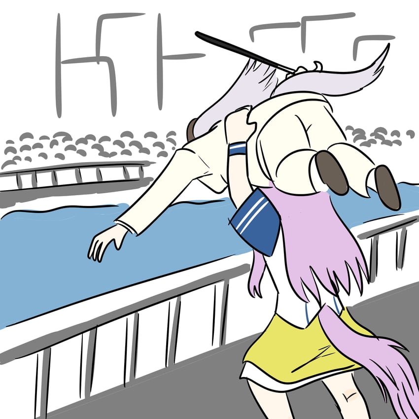 gold ship, colonel sanders, and mejiro mcqueen (umamusume and 2 more) drawn by blackuma