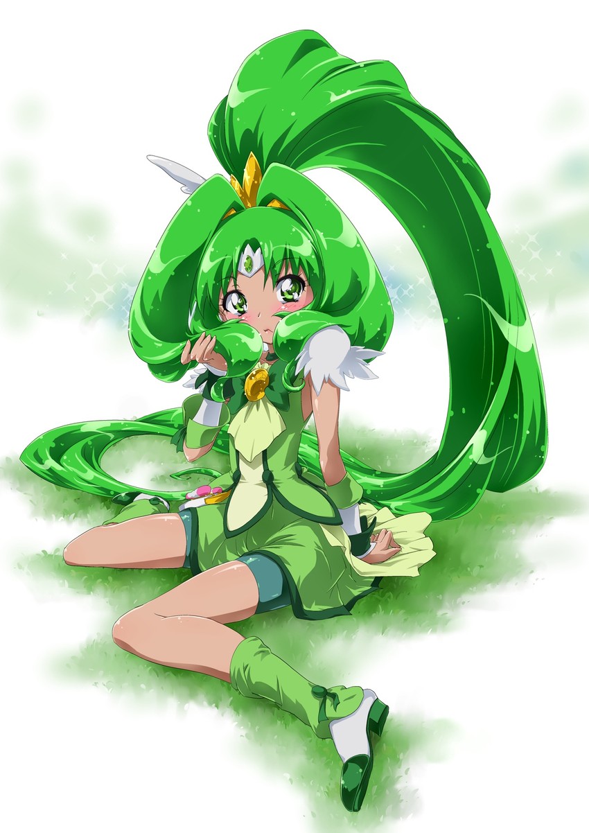 midorikawa nao and cure march (precure and 1 more) drawn by tisk