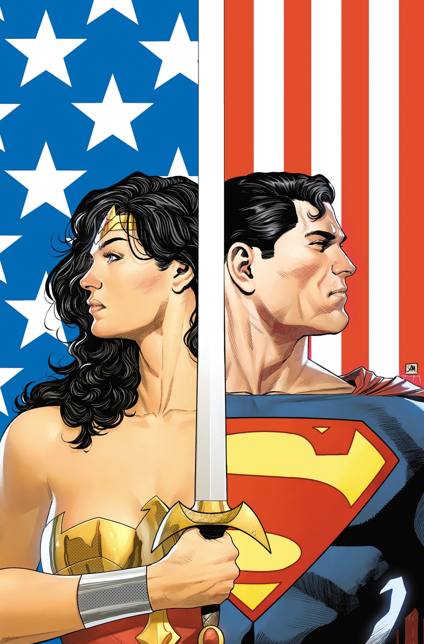 superman, wonder woman, clark kent, and diana prince (dc comics and 1 more) drawn by sampere_art and tomeu_morey