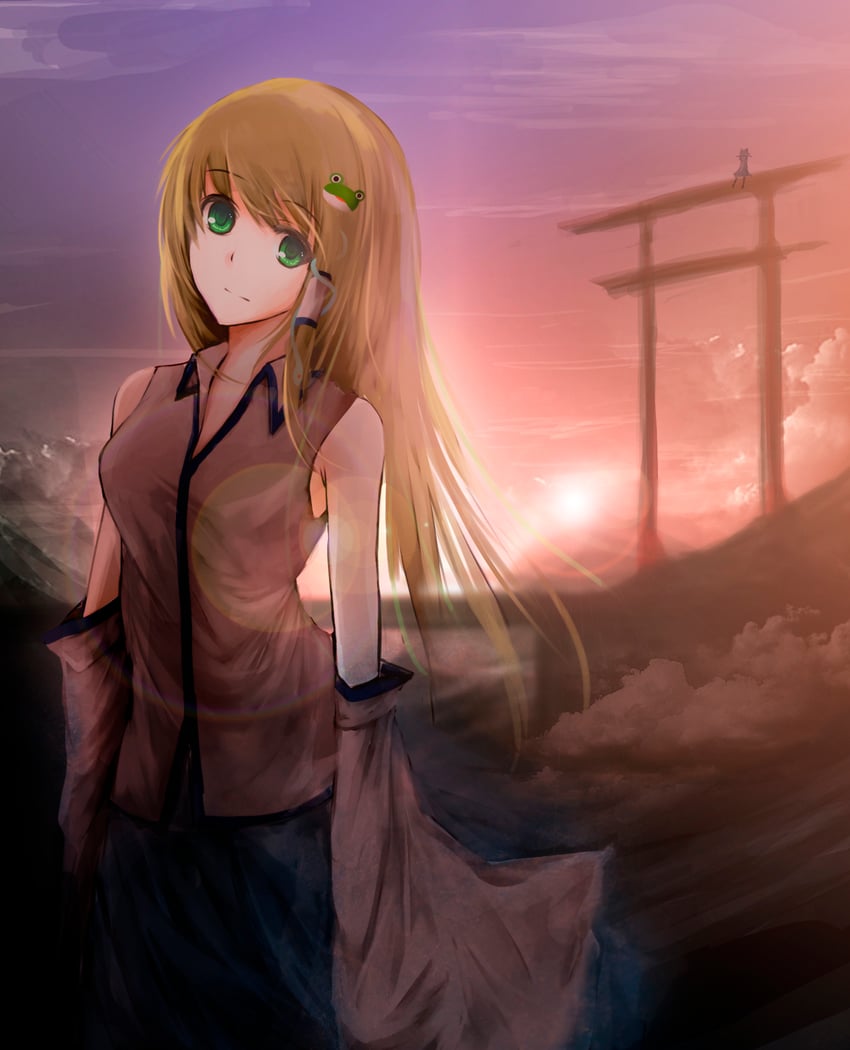 kochiya sanae and moriya suwako (touhou) drawn by metalwasabi