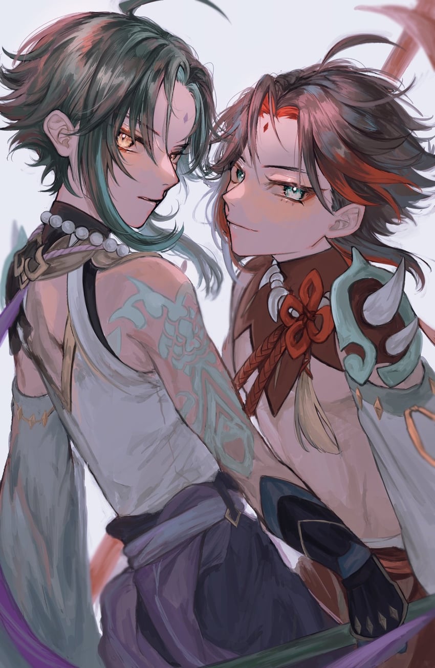 Xiao and xiao genshin impact drawn by soma meimei258 danbooru