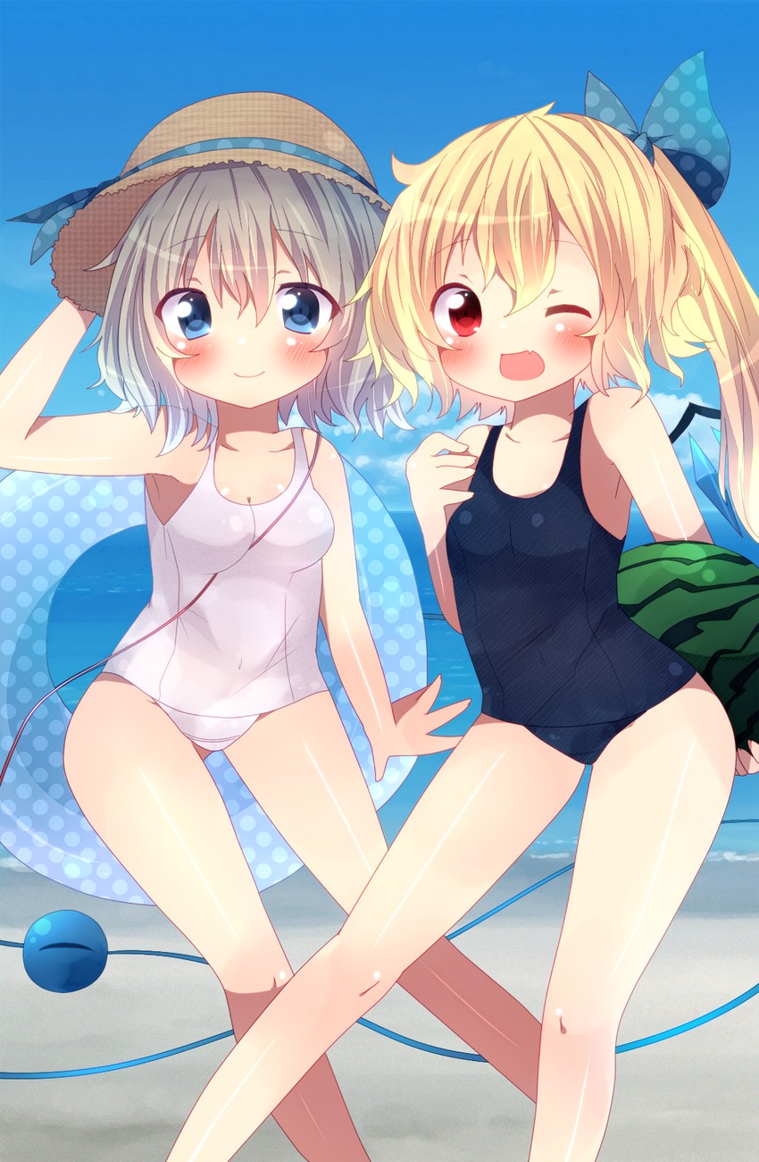 flandre scarlet and komeiji koishi (touhou) drawn by abandon_ranka