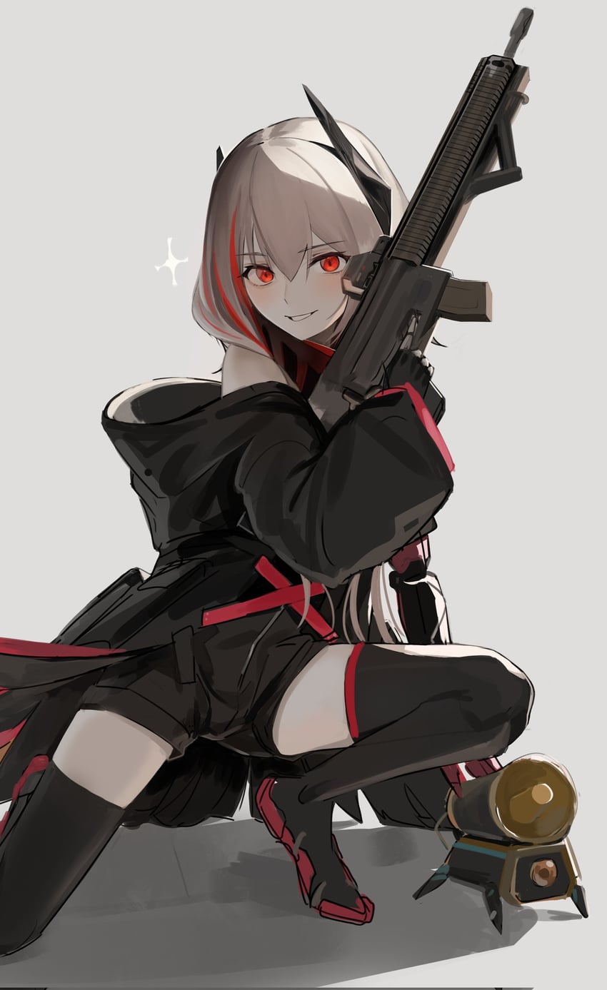 m4 sopmod ii and banana (girls' frontline) drawn by jaaku_(ra_9rara)