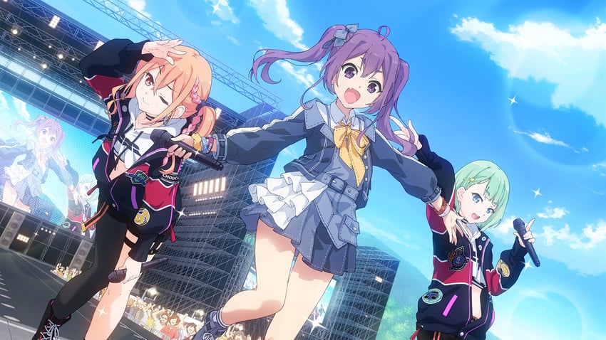 tojo yuki, fumino miko, and kimijima nana (22/7 and 1 more)