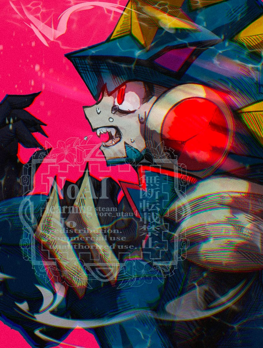 megaman.exe and gregar (mega man and 2 more) drawn by ore_utau4
