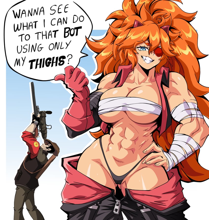 sniper, red sniper, and zess (original and 1 more) drawn by lewdamone