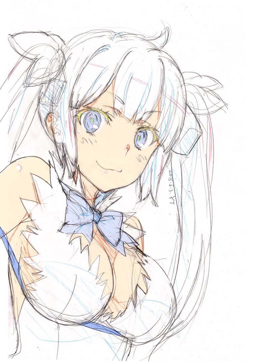 hestia (dungeon ni deai wo motomeru no wa machigatteiru darou ka) drawn by tanaka_yuuichi