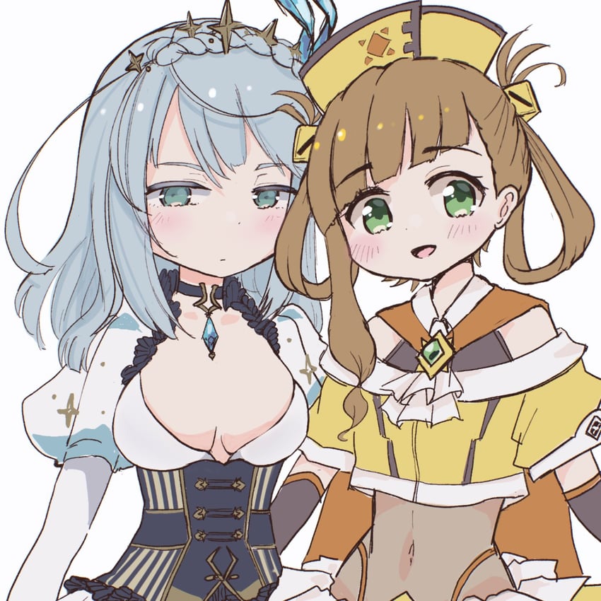 awane kokoro and kagami masara (mahou shoujo madoka magica and 1 more) drawn by hanagehoge