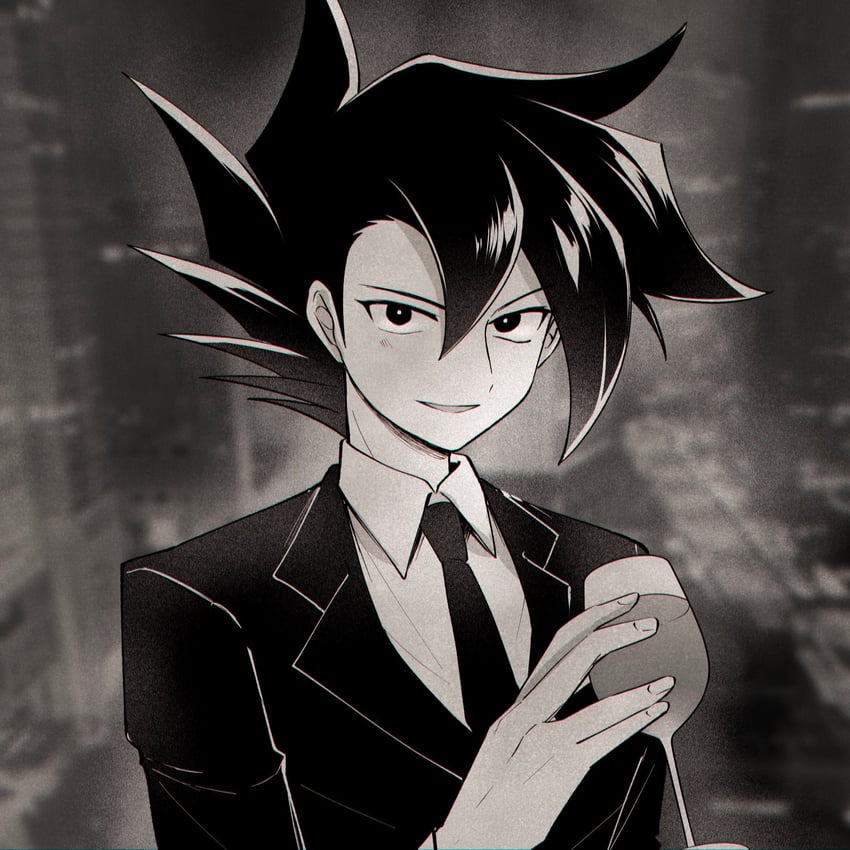 manjoume jun (yu-gi-oh! and 1 more) drawn by ten_(100000_910)