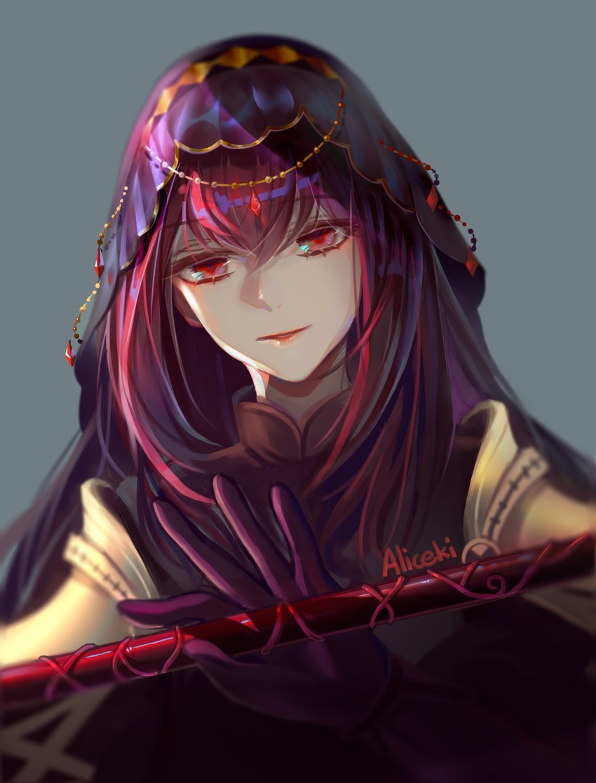 scathach (fate and 1 more) drawn by alice_ki